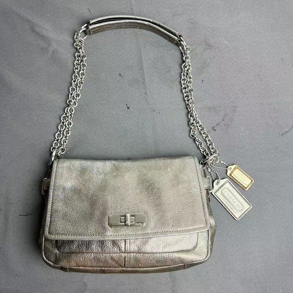 Coach Legacy Chelsea Leather Crossbody Bag Gunmetal 17808